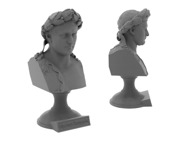 Napoleon Bonaparte French Emperor Sculpture Bust on Pedestal