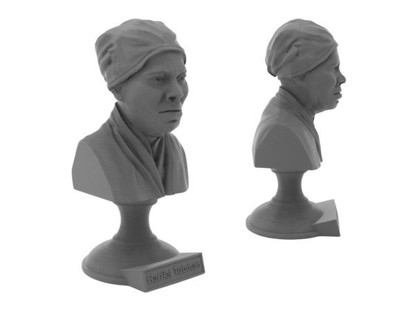 Harriet Tubman American Abolitionist and Political Activist Sculpture Bust on Pedestal