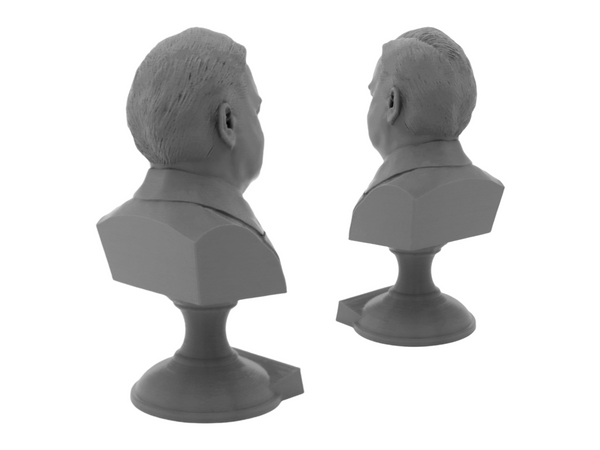 Herbert Hoover, 31st US President, Sculpture Bust on Pedestal