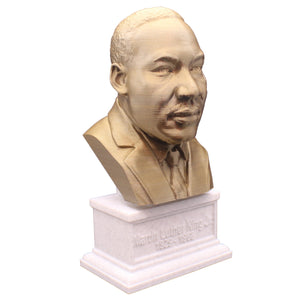 Martin Luther King Jr. Activist and Reform leader Sculpture Bust on Box Plinth