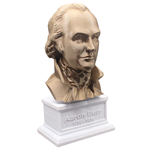 Aaron Burr US Vice President and Lawyer Sculpture Bust on Box Plinth